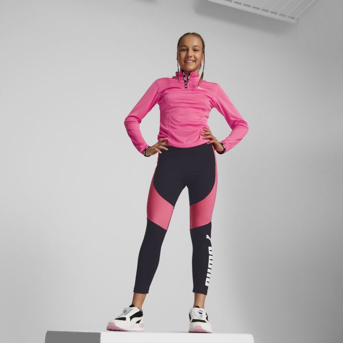 T-shirt Enfant Puma Canada Sunset Rose Strong Quart Zip
