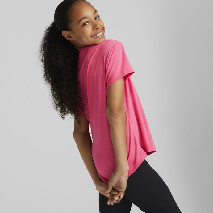 Coucher De Soleil Rose Puma Canada T-shirt De Sport Moderne Grands Enfants