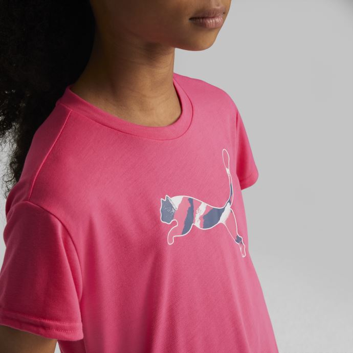 Coucher De Soleil Rose Puma Canada T-shirt De Sport Moderne Grands Enfants

