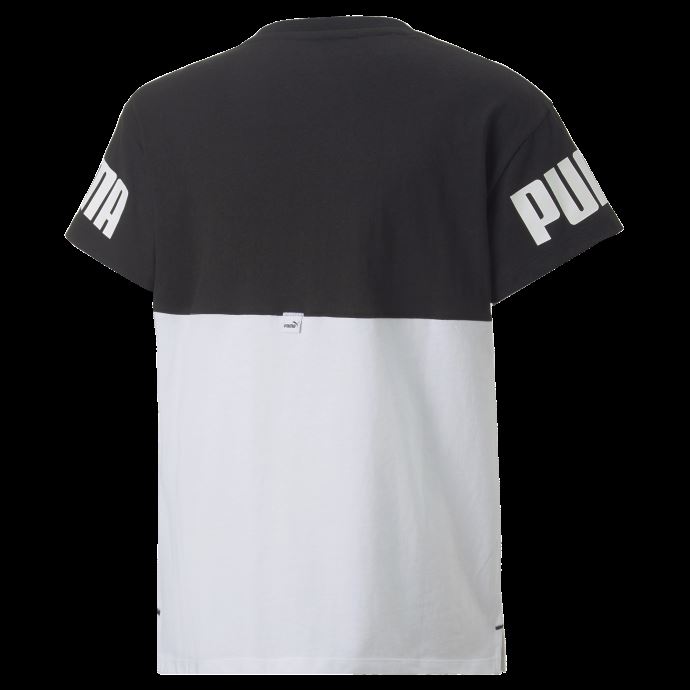 T-shirt Blanc Power Colourblock Pour Jeunes Puma Canada
