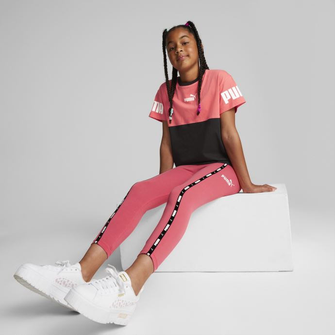 Puma Canada Power Colorblock Tee Jeunesse Saumon