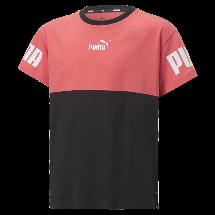 Puma Canada Power Colorblock Tee Jeunesse Saumon
