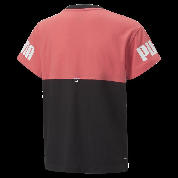 Puma Canada Power Colorblock Tee Jeunesse Saumon
