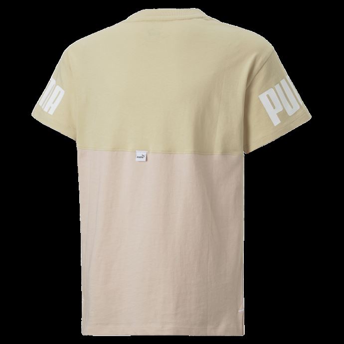 T-shirt Power Colourblock Jeunesse Sable Clair Puma Canada