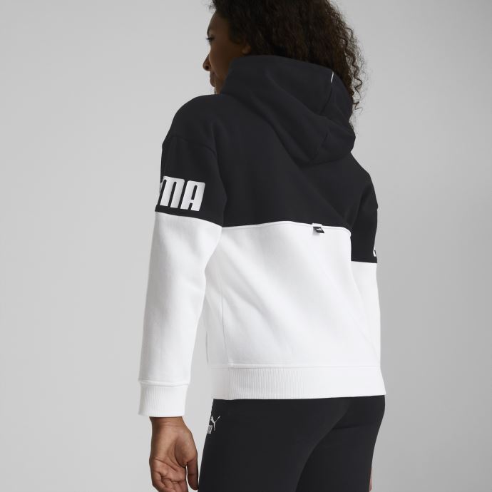 Sweat à Capuche Colorblock Puma Canada Power Noir Pour Jeune
