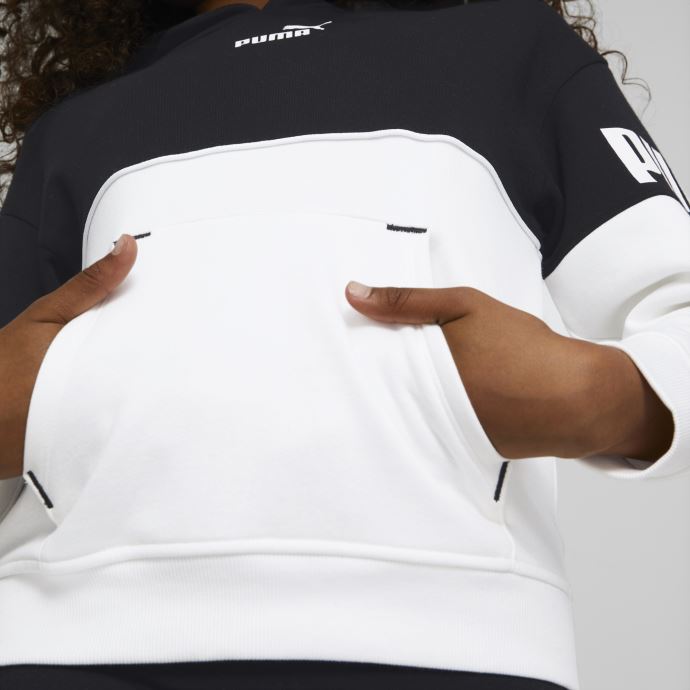 Sweat à Capuche Colorblock Puma Canada Power Noir Pour Jeune
