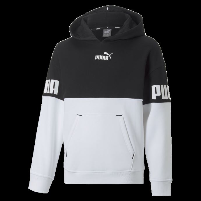 Sweat à Capuche Colorblock Puma Canada Power Noir Pour Jeune
