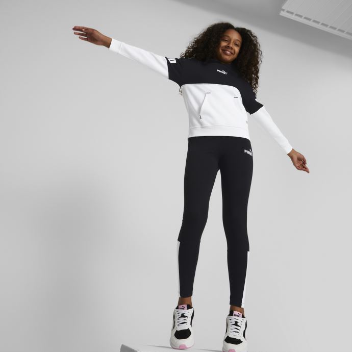 Puma Canada Black Power Colorblock Sweat à Capuche Jeunesse