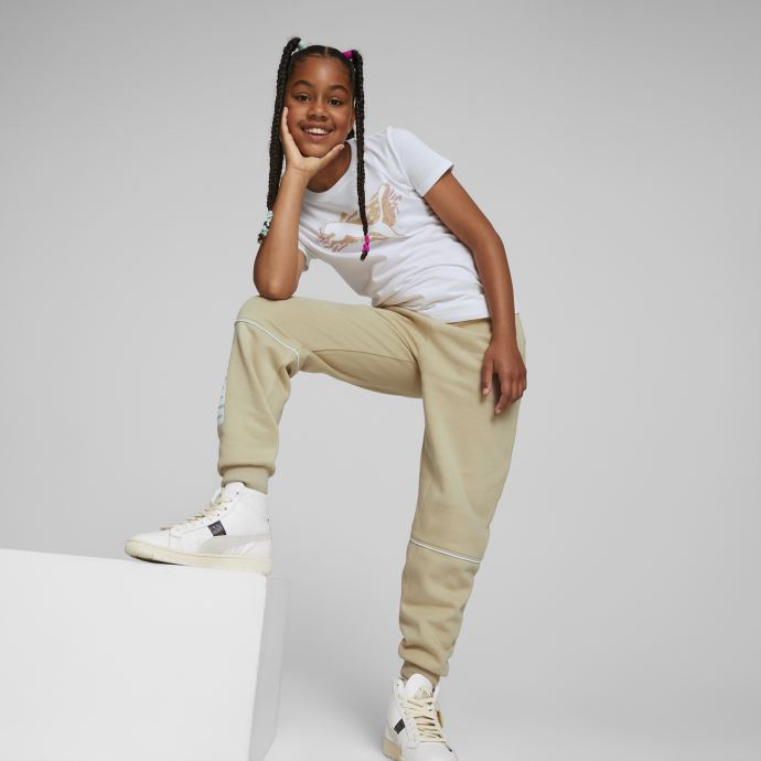Pantalon Power Colourblock Jeunesse Sable Clair Puma Canada
