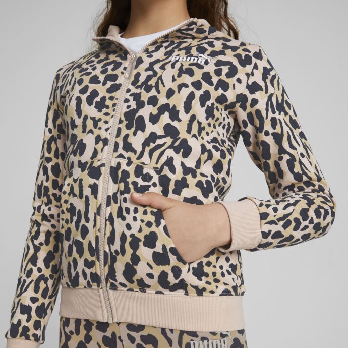 Sweat à Capuche Zippé Intégral Imprimé Quartz Rose-aop Alpha Puma Canada
