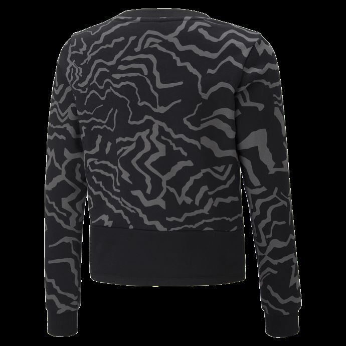 Alpha Imprimé Ras Du Cou Sweat Jeunesse Noir-aop Puma Canada