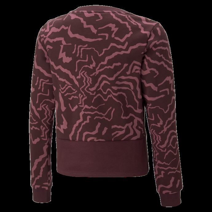 Poussiéreux Orchidée-aop Sweat Ras Du Cou Imprimé Alpha Jeunesse Puma Canada