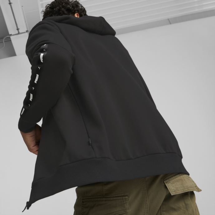 Sweat à Capuche Zippé Essentials+ Tape Noir Hommes Puma Canada