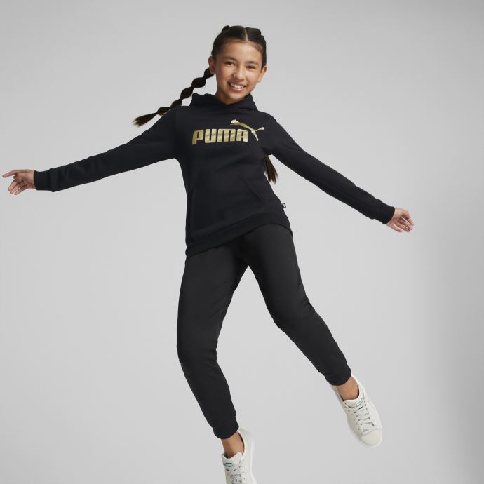 Sweat à Capuche Essentials+ Logo Enfant Puma Canada Noir