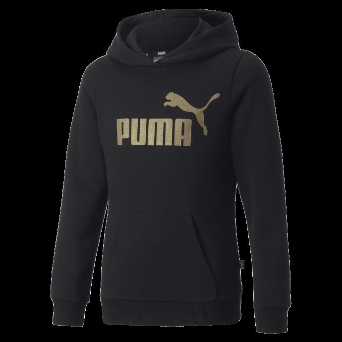 Sweat à Capuche Essentials+ Logo Enfant Puma Canada Noir
