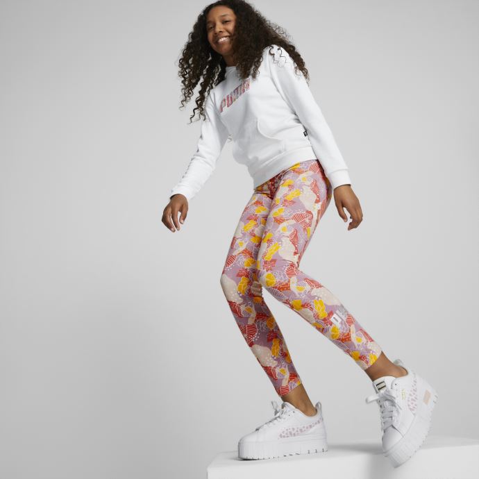 Puma Canada Essentials+ Bloom Logo Sweat à Capuche Jeunesse Blanc