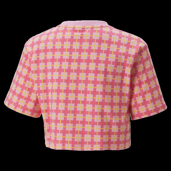 Puma Canada Prism Pink-aop Classics '90s Prep Imprimé T-shirt Jeunesse
