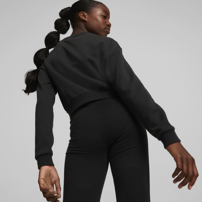 Chandail à Encolure Ras-du-cou Noir Classics '90s Prep Puma Canada