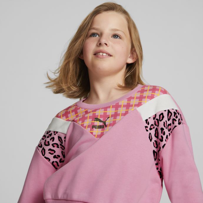 Puma Canada Classics '90s Prep Crewneck Sweat Enfant Rose Prisme
