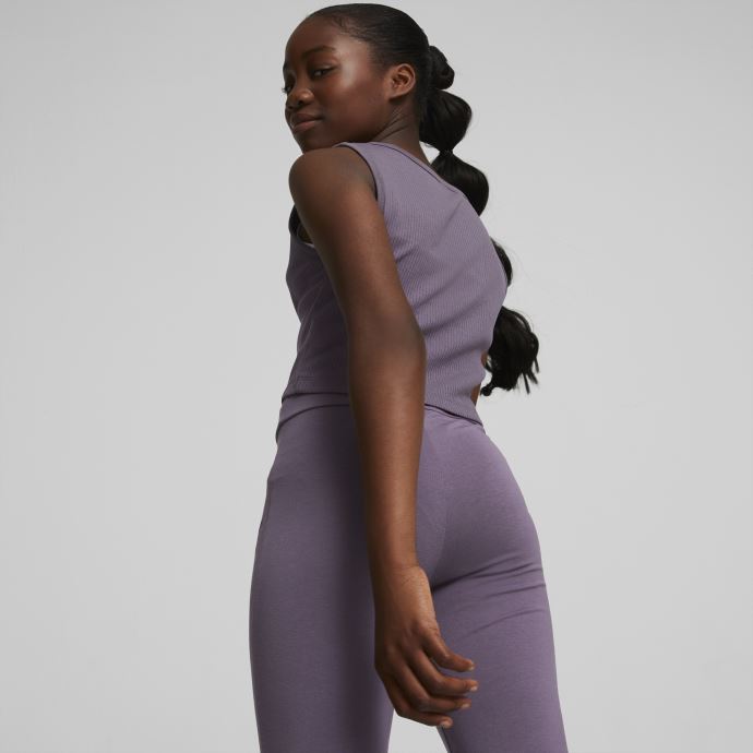 Puma Canada Violet Anthracite Classics Grl Cropped Tank