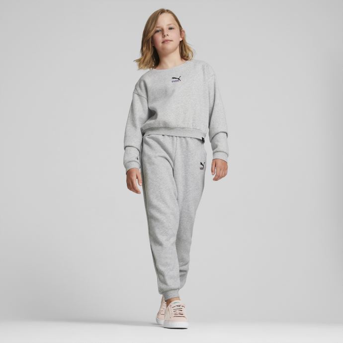 Classics Grl Ras Du Cou Sweat Puma Canada Canada Gris Clair Chiné