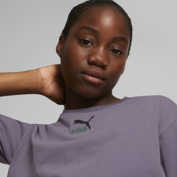 Classics Grl Tee Jeunesse Violet Anthracite Puma Canada
