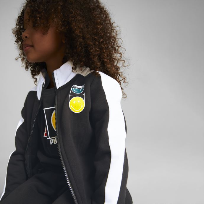 Puma Canada X Smileyworld T7 Veste De Survêtement Enfant Noir
