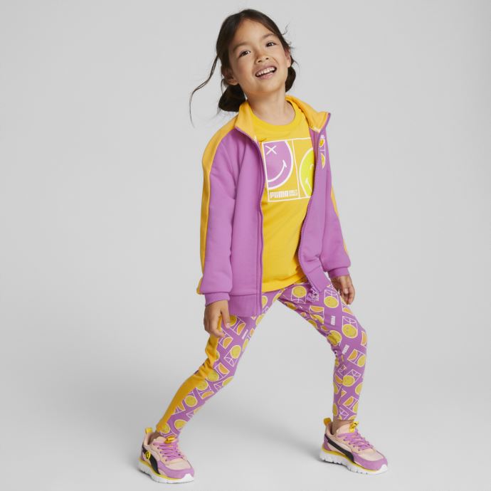 Puma Canada X Smileyworld Veste De Survêtement T7 Pour Enfant Mauve Pop
