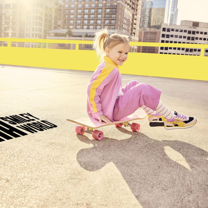 Puma Canada X Smileyworld Veste De Survêtement T7 Pour Enfant Mauve Pop
