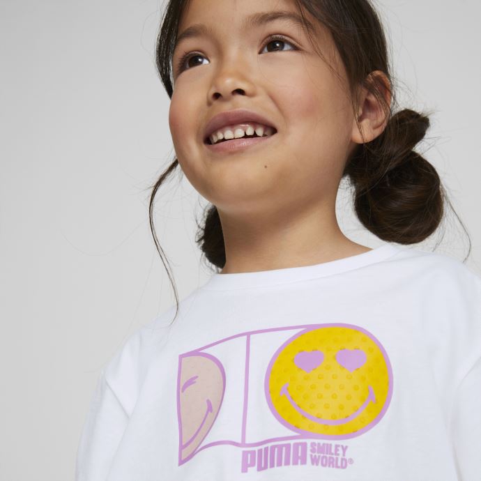 Puma Canada X Smileyworld T-shirt Noeud Enfant Blanc