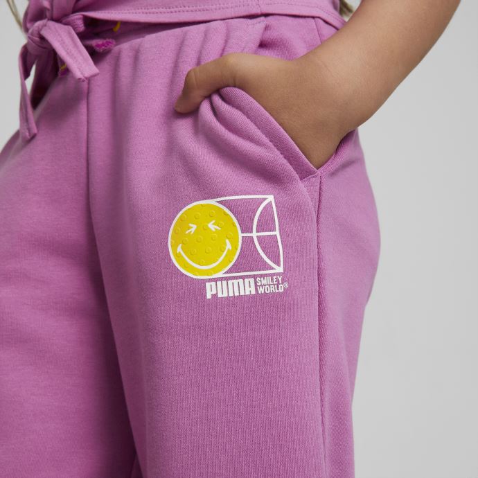 Pantalon Puma Canada X Smileyworld Pop Mauve Pour Enfants 7-8