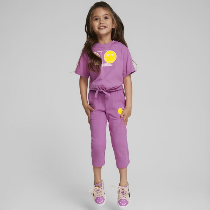 Pantalon Puma Canada X Smileyworld 7-8 Enfant Mauve Pop
