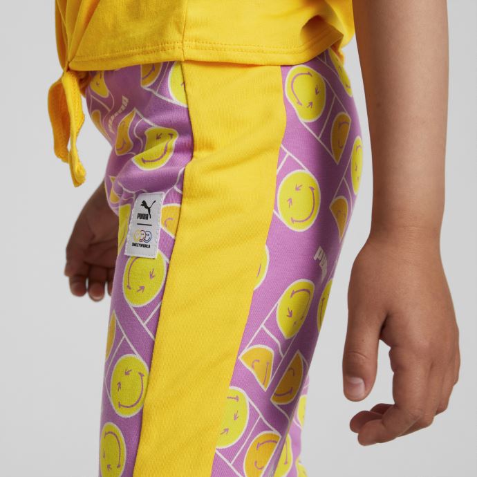 Puma Canada X Smileyworld Legging Imprimé T7 Pour Enfant Mauve Pop
