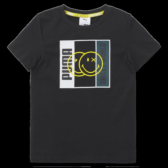 T-shirt Enfant Puma Canada X Smileyworld Noir
