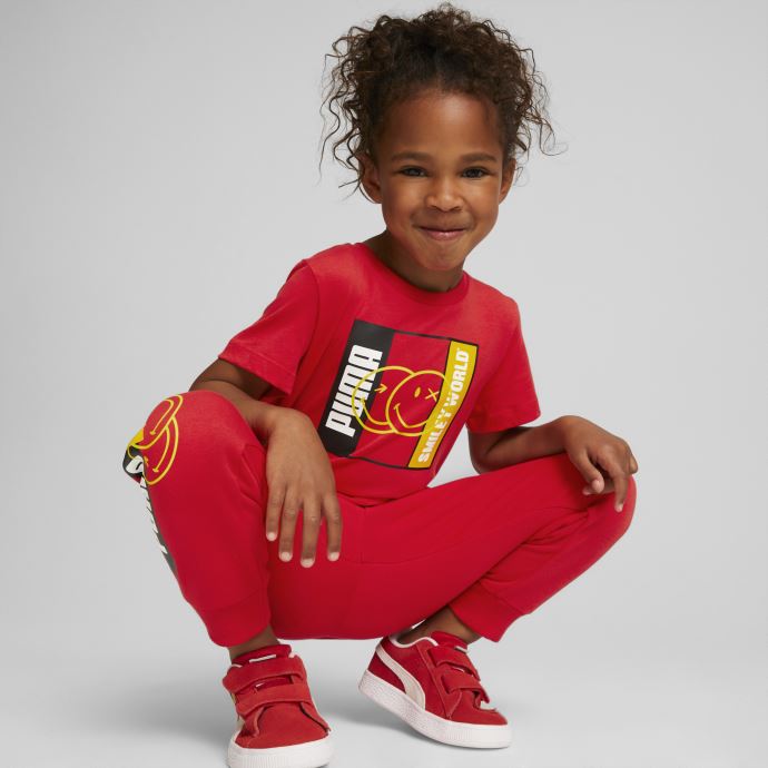 T-shirt Enfant Puma Canada X Smileyworld High Risk Rouge
