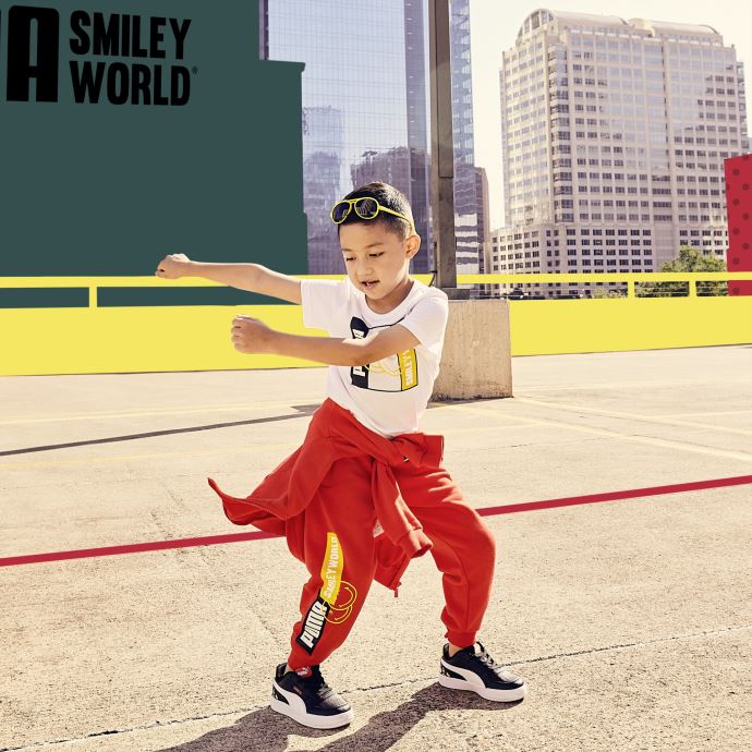 Pantalon De Survêtement Enfant Puma Canada X Smileyworld High Risk Rouge
