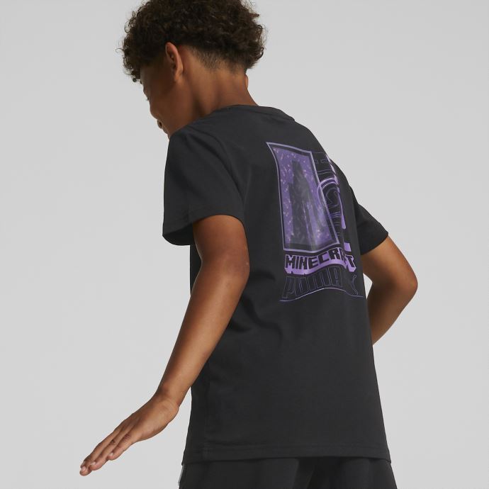 Puma Canada X Minecraft T-shirt Graphique Jeunesse Noir
