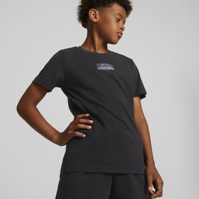 Puma Canada X Minecraft T-shirt Graphique Jeunesse Noir
