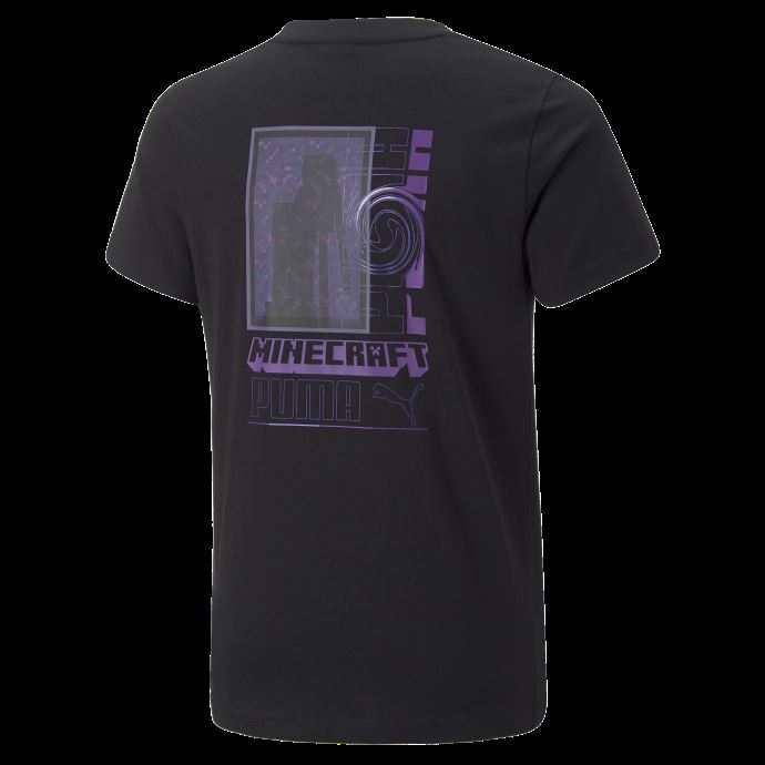 Puma Canada X Minecraft T-shirt Graphique Jeunesse Noir
