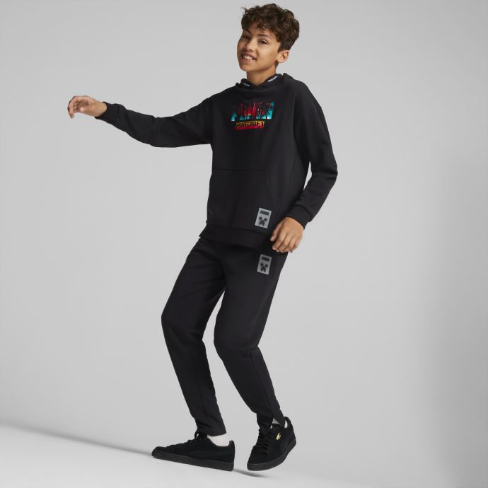 Sweat à Capuche Enfant Puma Canada X Minecraft Noir-logo
