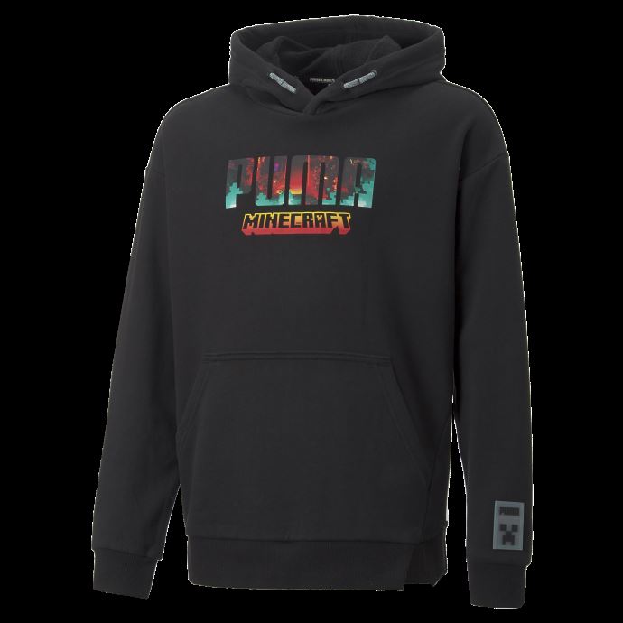 Sweat à Capuche Enfant Puma Canada X Minecraft Noir-logo
