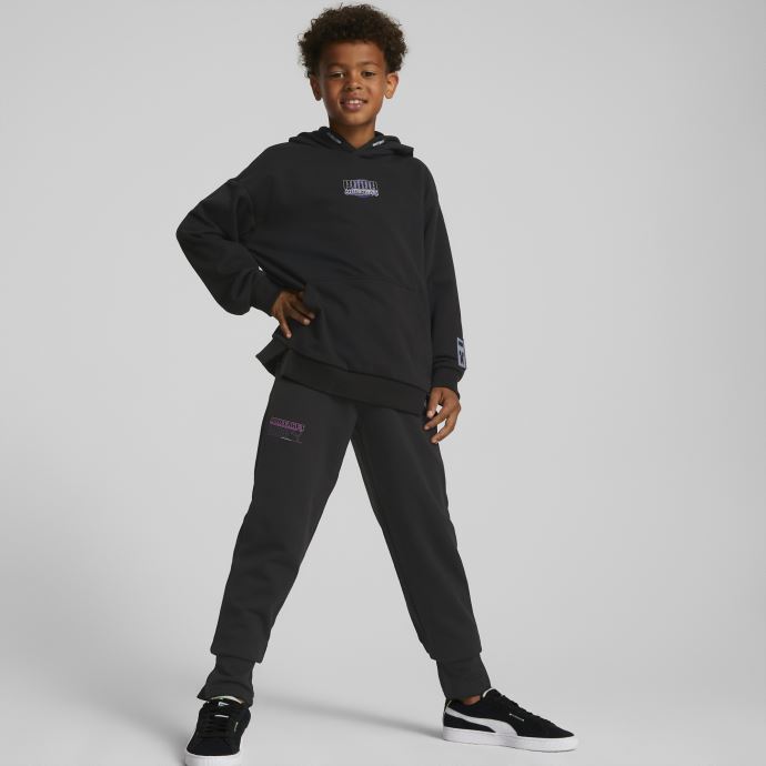 Puma Canada X Minecraft Pantalon De Survêtement Jeunesse Noir
