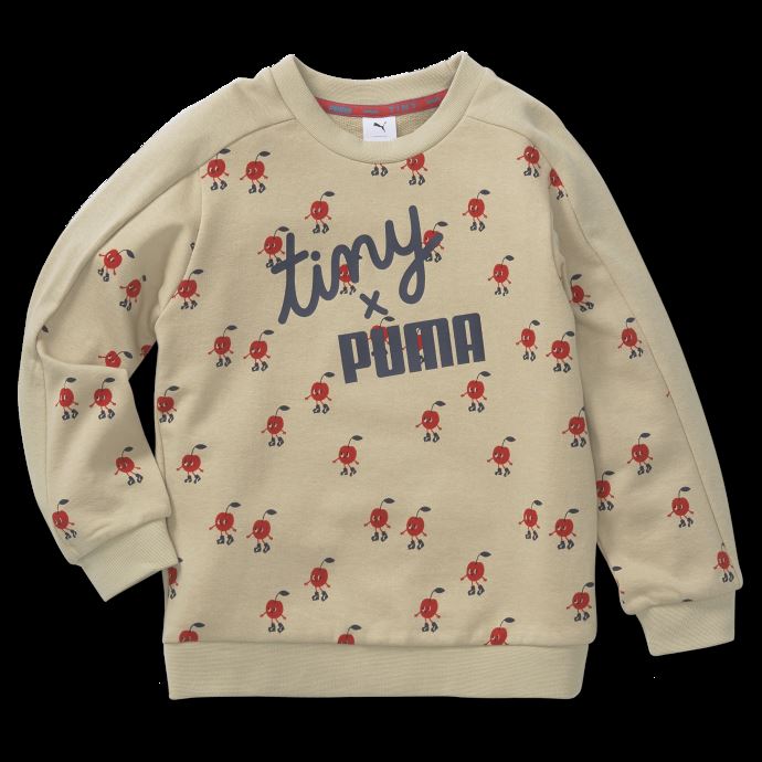 Puma Canada X Tiny Cottons Sweat Ras Du Cou Imprimé Pour Enfants Safari-aop
