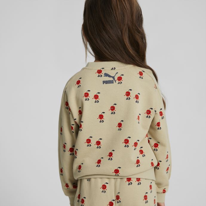 Puma Canada X Tiny Cottons Sweat Ras Du Cou Imprimé Enfants Safari-aop
