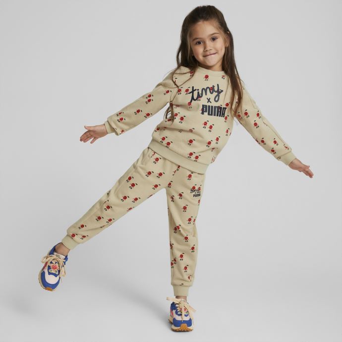 Puma Canada X Tiny Cottons Pantalon De Survêtement Imprimé Pour Enfants Safari-aop