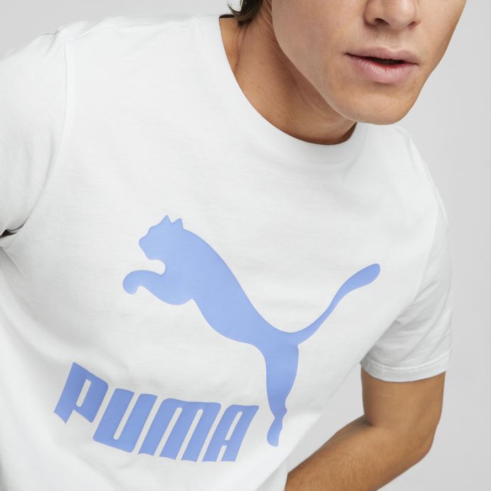 T-shirt Homme Logo Classics Puma Canada Gris Glacier
