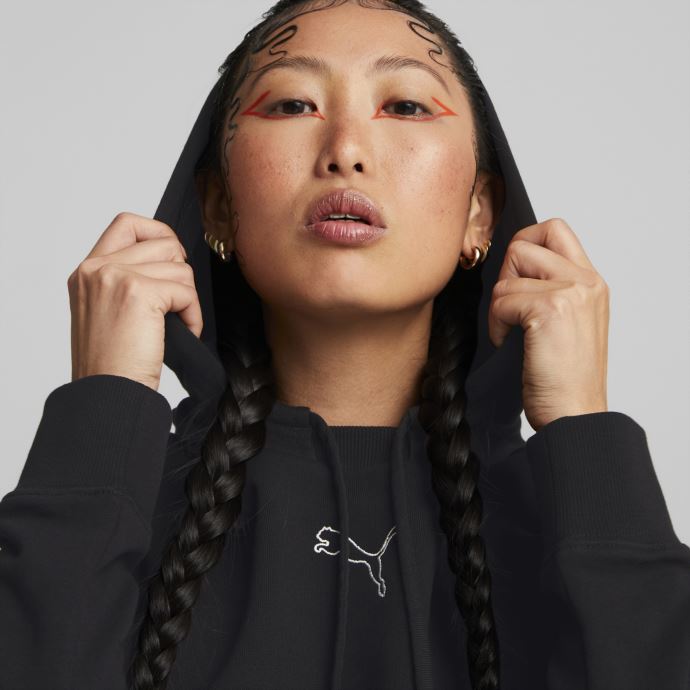 Puma Canada Robe Noire à Capuche Femme