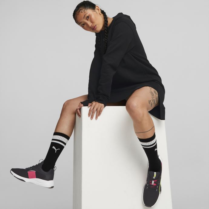 Puma Canada Robe Noire à Capuche Femme
