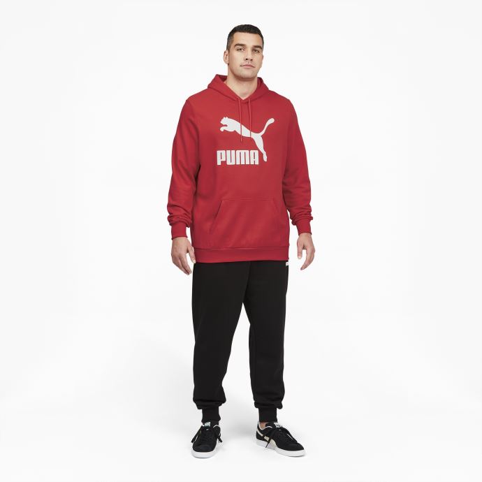 Sweat à Capuche Rouge à Haut Risque Avec Logo Classics Pour Hommes Bt Puma Canada
