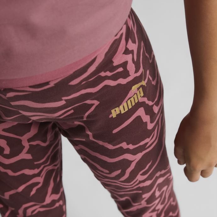 Legging Puma Canada Alpha Imprimé Jeunesse Orchidée Poussiéreuse-aop
